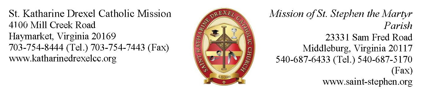 St. Katharine Drexel Mission logo